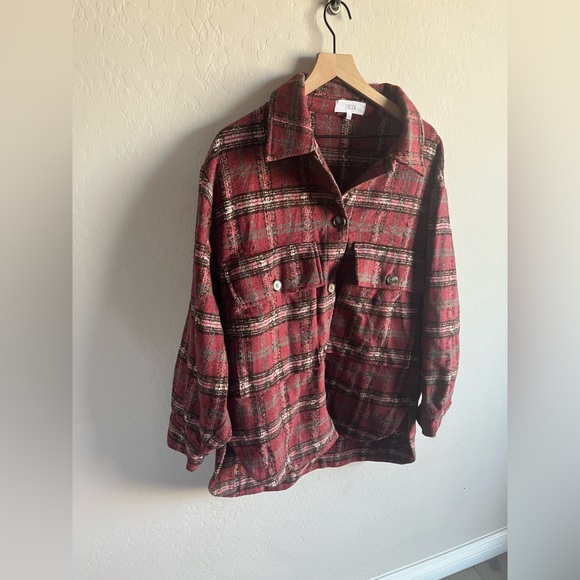 Lucca Women’s  Shacket Size L Oversized Warm - Picture 4 of 5